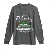 This Is My Christmas Movie Watching Long Sleeve Shirt Vintage Xmas Tree Car - Wonder Print Shop
