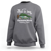 This Is My Christmas Movie Watching Sweatshirt Vintage Xmas Tree Car - Wonder Print Shop