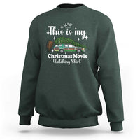 This Is My Christmas Movie Watching Sweatshirt Vintage Xmas Tree Car - Wonder Print Shop