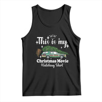 This Is My Christmas Movie Watching Tank Top Vintage Xmas Tree Car - Wonder Print Shop