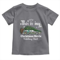 This Is My Christmas Movie Watching Toddler T Shirt Vintage Xmas Tree Car - Wonder Print Shop