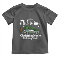 This Is My Christmas Movie Watching Toddler T Shirt Vintage Xmas Tree Car - Wonder Print Shop