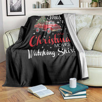 This Is My Christmas Movie Watching Throw Blanket Vintage Red Truck - Wonder Print Shop