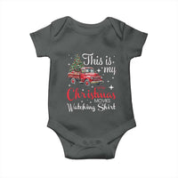 This Is My Christmas Movie Watching Baby Onesie Vintage Red Truck - Wonder Print Shop