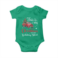 This Is My Christmas Movie Watching Baby Onesie Vintage Red Truck - Wonder Print Shop