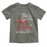 This Is My Christmas Movie Watching Toddler T Shirt Vintage Red Truck - Wonder Print Shop