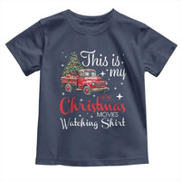 This Is My Christmas Movie Watching Toddler T Shirt Vintage Red Truck - Wonder Print Shop