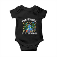 Christmas Hanukkah Baby Onesie Two Holidays Are Better Than One Christmukkah Tree - Wonder Print Shop
