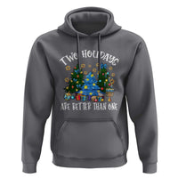 Christmas Hanukkah Hoodie Two Holidays Are Better Than One Christmukkah Tree - Wonder Print Shop