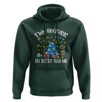 Christmas Hanukkah Hoodie Two Holidays Are Better Than One Christmukkah Tree - Wonder Print Shop