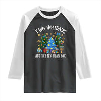 Christmas Hanukkah Raglan Shirt Two Holidays Are Better Than One Christmukkah Tree - Wonder Print Shop