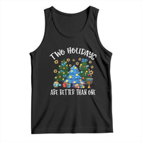 Christmas Hanukkah Tank Top Two Holidays Are Better Than One Christmukkah Tree - Wonder Print Shop