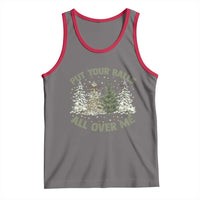 Funny Christmas Adult Humor Tank Top Put Your Balls All Over Me Xmas Dirty Joke - Wonder Print Shop