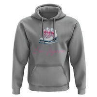 Figure Skater Hoodie Go Figure Coquette Pink Bow Ice Skating