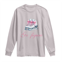 Figure Skater Long Sleeve Shirt Go Figure Coquette Pink Bow Ice Skating