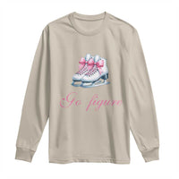 Figure Skater Long Sleeve Shirt Go Figure Coquette Pink Bow Ice Skating