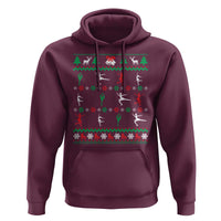 Funny Christmas Figure Ice Skating Skater Hoodie