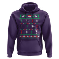 Funny Christmas Figure Ice Skating Skater Hoodie