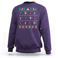 Funny Christmas Figure Ice Skating Skater Sweatshirt - Wonder Print Shop