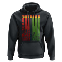 The 7 Principles Of Kwanzaa Hoodie Kinara Candles African Heritage