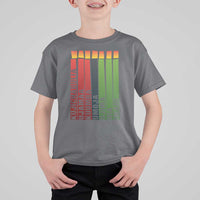 The 7 Principles Of Kwanzaa T Shirt For Kid Kinara Candles African Heritage - Wonder Print Shop