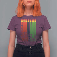 The 7 Principles Of Kwanzaa T Shirt For Women Kinara Candles African Heritage - Wonder Print Shop