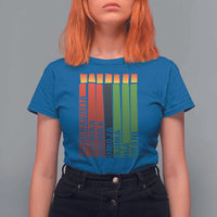 The 7 Principles Of Kwanzaa T Shirt For Women Kinara Candles African Heritage - Wonder Print Shop
