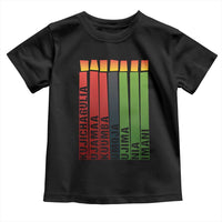 The 7 Principles Of Kwanzaa Toddler T Shirt Kinara Candles African Heritage