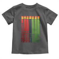 The 7 Principles Of Kwanzaa Toddler T Shirt Kinara Candles African Heritage