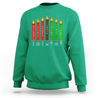 Nguzo Saba Symbols The 7 Principles Of Kwanzaa Sweatshirt Kinara Candles Symbol - Wonder Print Shop