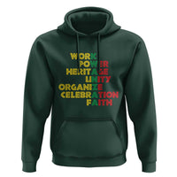Kwanzaa Hoodie Work Power Heritage Unity Organize Celebration Faith African Heritage