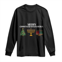 Merry Christmahanakwanzika Long Sleeve Shirt Christmas Hanukkah Kwanzaa