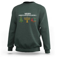 Merry Christmahanakwanzika Sweatshirt Christmas Hanukkah Kwanzaa - Wonder Print Shop
