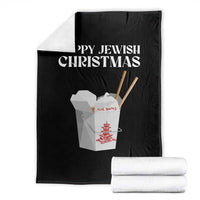 Happy Jewish Christmas Throw Blanket Chinese Noodle Asian Take Out - Wonder Print Shop