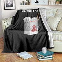 Happy Jewish Christmas Throw Blanket Chinese Noodle Asian Take Out - Wonder Print Shop