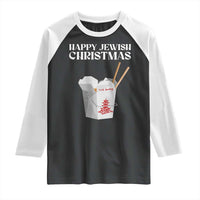 Happy Jewish Christmas Raglan Shirt Chinese Noodle Asian Take Out - Wonder Print Shop