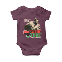 Stokely Carmichael Quote Baby Onesie The Secret Of Life Is To Have No Fear It's The Only Way To Function