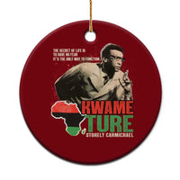 Stokely Carmichael Quote Ceramic Ornament The Secret Of Life Is To Have No Fear It's The Only Way To Function