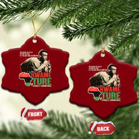 Stokely Carmichael Quote Ceramic Ornament The Secret Of Life Is To Have No Fear It's The Only Way To Function