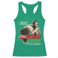 Stokely Carmichael Quote Racerback Tank Top The Secret Of Life Is To Have No Fear It's The Only Way To Function