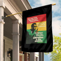 Stokely Carmichael Quote Garden Flag You Can Have Injustice And Have Peace And Be Enslaved