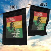 Stokely Carmichael Quote Garden Flag You Can Have Injustice And Have Peace And Be Enslaved