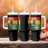 Stokely Carmichael Quote Tumbler With Handle You Can Have Injustice And Have Peace And Be Enslaved