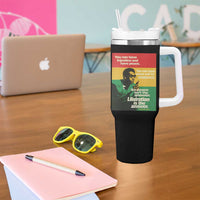Stokely Carmichael Quote Tumbler With Handle You Can Have Injustice And Have Peace And Be Enslaved