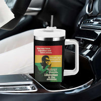 Stokely Carmichael Quote Tumbler With Handle You Can Have Injustice And Have Peace And Be Enslaved