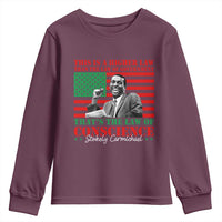 Stokely Carmichael Youth Sweatshirt That's The Law Of Conscience American Flag
