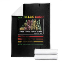 Black History Throw Blanket My Black Card Greatest African American Leaders