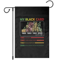 Black History Garden Flag My Black Card Greatest African American Leaders