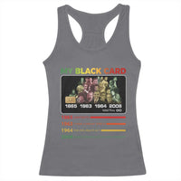 Black History Racerback Tank Top My Black Card Greatest African American Leaders