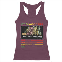 Black History Racerback Tank Top My Black Card Greatest African American Leaders